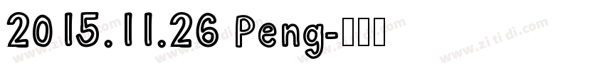 2015.11.26 Peng字体转换